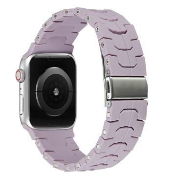 Apple Watch Series 49mm - 45mm - 44mm - 42mm silikoninen ranneke - Violetti