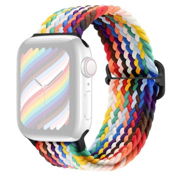 Apple Watch Ultra 2 Ultra 49mm / 9 8 7 45mm / 6 5 4 SE (2023) SE (2022) SE 44mm / 3 2 1 42mm hihna Nylon punottu kellonauha - Sateenkaari