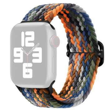 Apple Watch Ultra 2 Ultra 49mm / 9 8 7 45mm / 6 5 4 SE (2023) SE (2022) SE 44mm / 3 2 1 42mm hihna Nylon punottu kellonauha - Camo Monivärinen