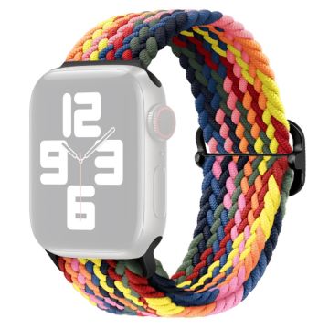 Apple Watch Ultra 2 Ultra 49mm / 9 8 7 45mm / 6 5 4 SE (2023) SE (2022) SE 44mm / 3 2 1 42mm hihna Nylon punottu kellonauha - Monivärinen