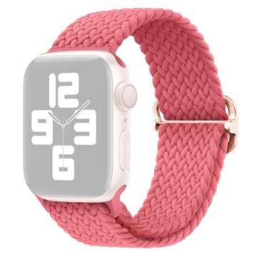 Apple Watch Ultra 2 Ultra 49mm / 9 8 7 45mm / 6 5 4 SE (2023) SE (2022) SE 44mm / 3 2 1 42mm hihna Nylon punottu kellonauha - Pinkki