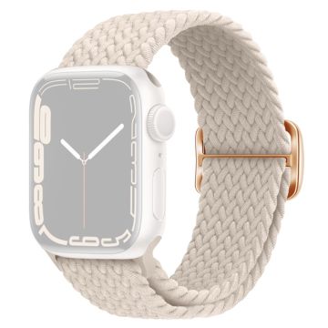 Apple Watch Ultra 2 Ultra 49mm / 9 8 7 45mm / 6 5 4 SE (2023) SE (2022) SE 44mm / 3 2 1 42mm hihna Nylon punottu kellonauha - Starlight