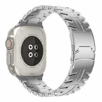 Apple Watch Ultra 2 Ultra 49mm / Series 9 8 7 45mm / 6 5 4 SE (2022) SE (2023) SE 44mm / 3 2 1 42mm kellohihna Titanium - Hopea