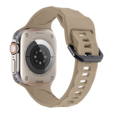 Apple Watch Ultra 2 Ultra 49mm / 9 8 7 45mm / 6 5 4 SE (2022) SE (2023) SE 44mm / 3 2 1 42mm Silikoninen kellohihna - Ruskea