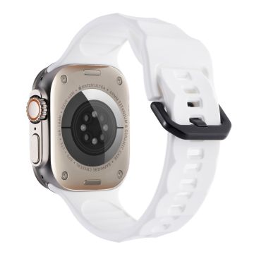 Apple Watch Ultra 2 Ultra 49mm / 9 8 7 45mm / 6 5 4 SE (2022) SE (2023) SE 44mm / 3 2 1 42mm Silikoninen kellohihna - Valkoinen