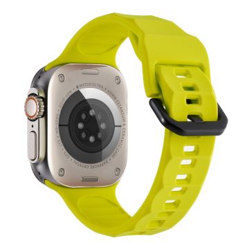 Apple Watch Ultra 2 Ultra 49mm / 9 8 7 45mm / 6 5 4 SE (2022) SE (2023) SE 44mm / 3 2 1 42mm Silikoninen kellohihna - Fluoresoiva Vihreä