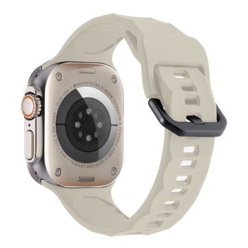 Apple Watch Ultra 2 Ultra 49mm / 9 8 7 45mm / 6 5 4 SE (2022) SE (2023) SE 44mm / 3 2 1 42mm Silikoninen kellohihna - Starlight