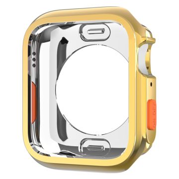 Apple Watch Series 4 / 5 / 6 / SE / SE (2022) 44mm / 7 / 8 / 9 45mm pudotussuoja Joustava Watch Frame Case - Kulta