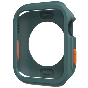 Apple Watch Series 4 / 5 / 6 / SE / SE (2022) 44mm / 7 / 8 / 9 45mm pudotussuoja Joustava Watch Frame Case - Vihreä