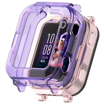 Huawei Children's Watch 4 Pro Watch Case Half-Cover Flexible Protective Cover - Transparent Purple