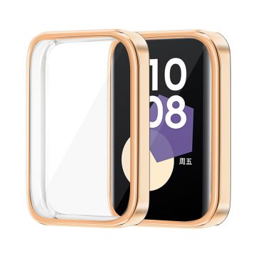 Honor Band 9 ENKAY Hat-Prince Flexible Watch Case Electroplating Watch Cover with Screen Protector - Rose Gold