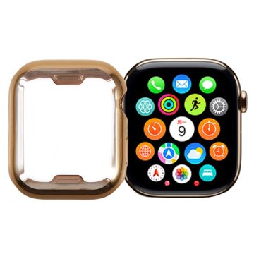 Apple Watch SE (2023) / SE (2022) / SE / Series 6 / 5 / 4 44mm Watch Case Electroplating Full Coverage TPU Protective Cover - Gold