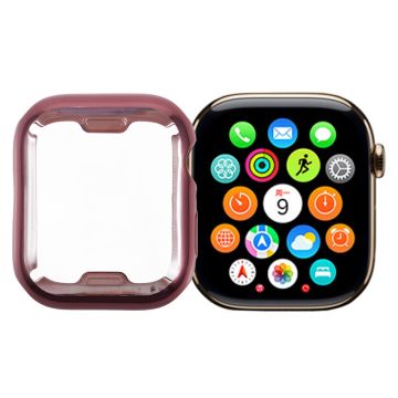 Apple Watch SE (2023) / SE (2022) / SE / Series 6 / 5 / 4 44mm Watch Case Galvanointi Full Coverage TPU Suojakuori - Ruusu Vaaleanpunainen