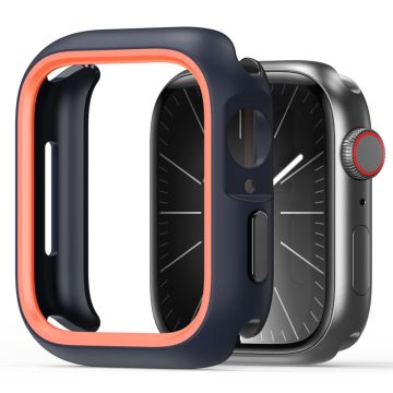 DUX DUCIS Bamo Series Apple Watch Series 6 5 4 SE (2022) SE (2023) SE 44mm kellon kotelo suojakehys - Keskiyöllä / Oranssi