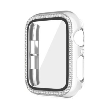 Apple Watch Series 6 / 5 / 4 / SE (2022) / SE (2023) / SE 44mm Galvanointi Watch Case Iskunkestävä kansi karkaistulla lasikalvolla - Läpinäkyvä