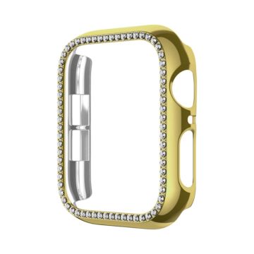 Apple Watch Series 6 / 5 / 4 / SE (2022) / SE (2023) / SE 44mm Kova iskunkestävä kellon kehys Case strassilla - Kulta