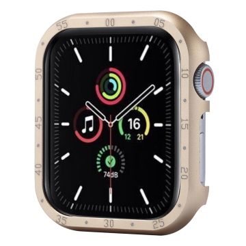 Apple Watch Series 6 / 5 / 4 / SE (2022) / SE (2023) / SE 44mm asia Alumiiniseos ontto katsella kansi Dial Plate - Kulta