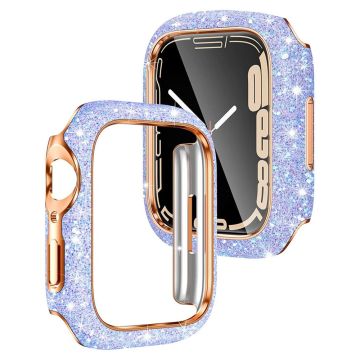 Apple Watch Series 6 / 5 / 4 / SE / SE (2022) 44mm Watch Case kolhunkestävä suojakehys kiiltävä Crystal Decor - Violetti