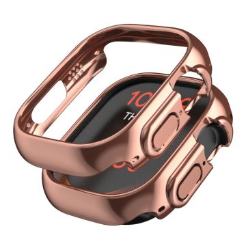 Apple Watch Series 6 / 5 / 4 / SE (2022) / SE 44mm Watch Cover pudotusta kestävä kolhun kestävä galvanointi asia - Ruusukulta