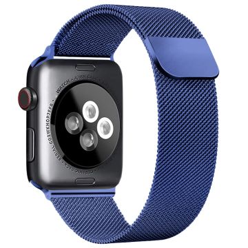 AHASTYLE WG42-1 Apple Watch Series 49mm - 45mm - 44mm - 42mm Milanese-kellohihna - Sininen