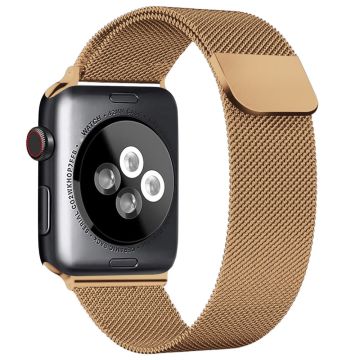 AHASTYLE WG42-1 Apple Watch Series 49mm - 45mm - 44mm - 42mm Milanese-kellohihna - Ruusukulta