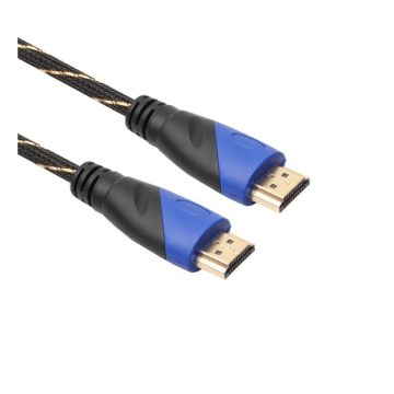 Universaali 1.8M Mesh Layer kudottu kuvio HDMI kaapeli V1.4 AV HD 3D