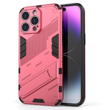 Shockproof Hybrid Suojakuori With A Modern Touch For iPhone 15 Pro - Rose