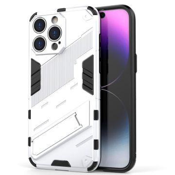 Shockproof Hybrid Suojakuori With A Modern Touch For iPhone 15 Pro - Valkoinen