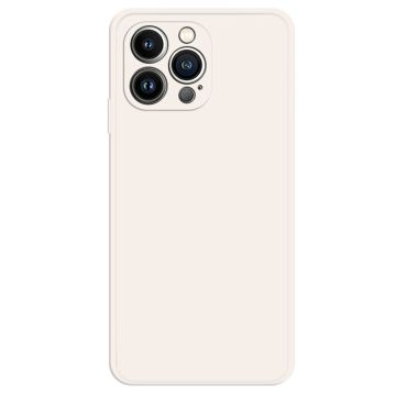 Viistetty pudotusta estävä kumipäällysteinen suojus iPhone 15 Pro - Beige