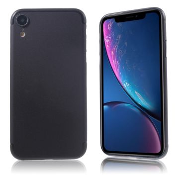 iPhone Xr erittäin ohut matta pintainen kova muovinen takasuoja kuori - Musta