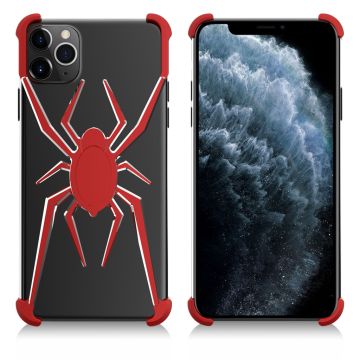 R-JUST Spider Alu -puskuri - iPhone 11 Pro - Punainen + Hopea