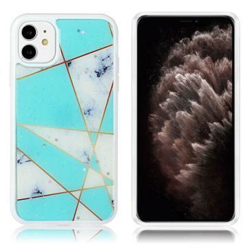 Marble iPhone 11 Pro kuoret - Vihreä ja valkoinen marmori