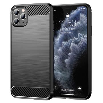 Carbon Flex Suojakotelo iPhone 11 Pro - Musta