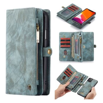 CaseMe iPhone 11 Pro Zipper Wallet kotelot - Sininen