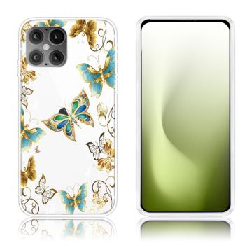 Butterfly iPhone 12 Pro / iPhone 12 nahkakotelo - Perhonen