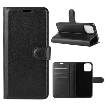 Classic iPhone 12 / 12 Pro etui - Musta