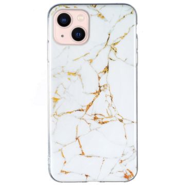 Marble iPhone 13 Mini Suojakotelo - Valkoinen