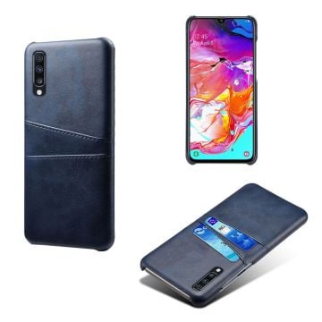 Dual Card Samsung Galaxy A70 kuoret - Tummansininen