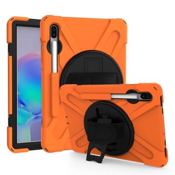 Samsung Galaxy Tab S6 X-Shape combo case - Oranssi