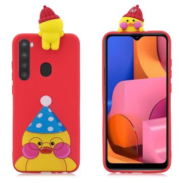 Cute 3D Samsung Galaxy A21 kuoret - Ankka