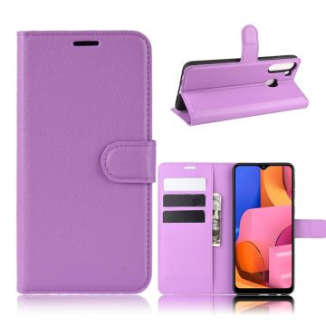 Classic Samsung Galaxy A21 flip kuoret - Violetti