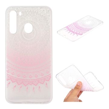 Deco Samsung Galaxy A21 kuoret - Pinkki Mandala