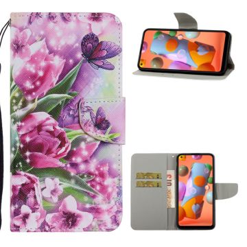 Wonderland Samsung Galaxy A21 flip kuoret - Tulppaanit