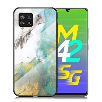 Fantasy Marble Samsung Galaxy M42 5G Suojakuori - Flying Pigeon Marble