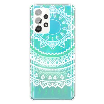 Deco Samsung Galaxy A52s 5G / A52 5g Suojakotelo - Valkoinen Mandala Pattern