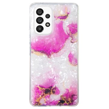 Marble Samsung Galaxy A52s 5G / A52 5g / A52 Suojakotelo - Punainen Marble