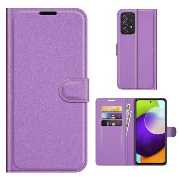 Classic Samsung Galaxy A52s 5G / A52 5g / A52 Läppäkotelo - Violetti