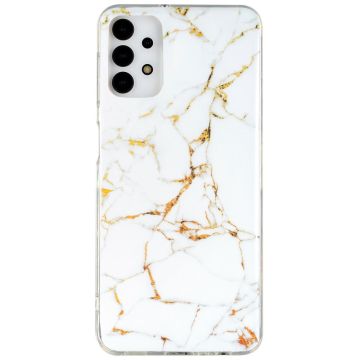 Marble Samsung Galaxy A13 4G Suojakotelo - Valkoinen