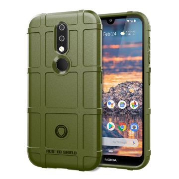 Nokia 4.2 anti-shock neliön muotoinen kotelo - Vihreä