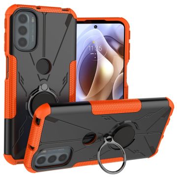 Magneettikannattimella varustettu potkulaudan suojus Motorola Moto G41 / G31 - Oranssi